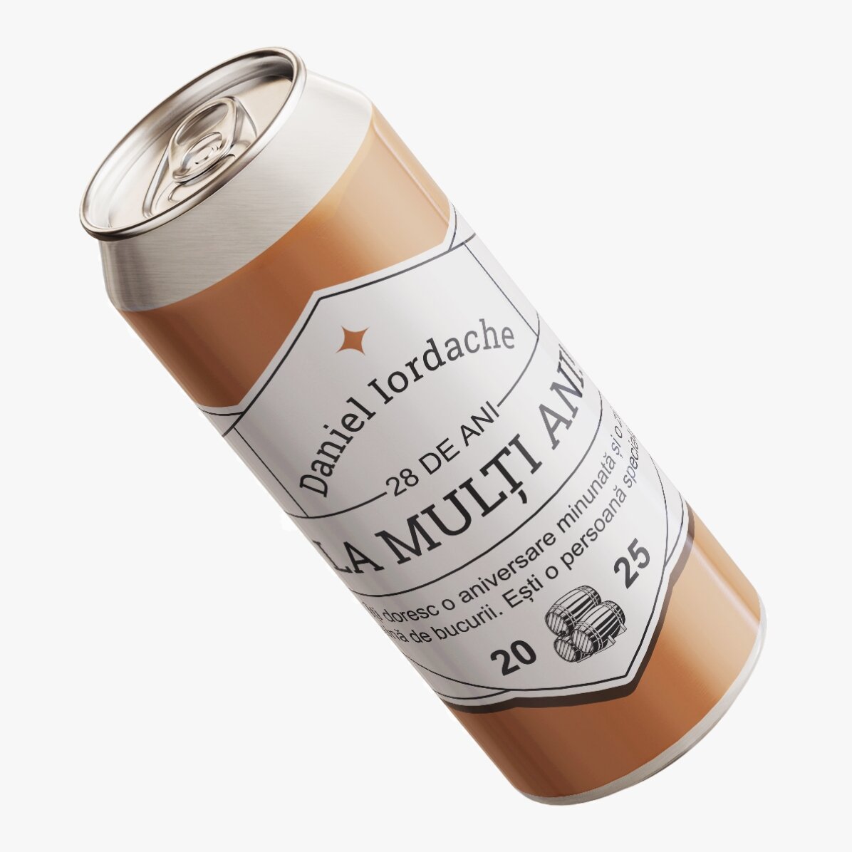 Pivo v plechovce s vlastním textem – Classic beer