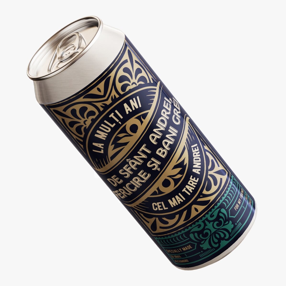 Pivo v plechovce s vlastním textem – For The Best