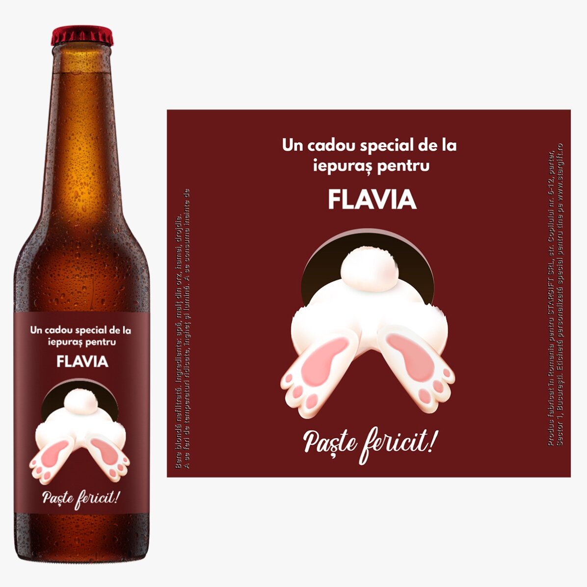 Pivo s osobním vzkazem – Od králíčka