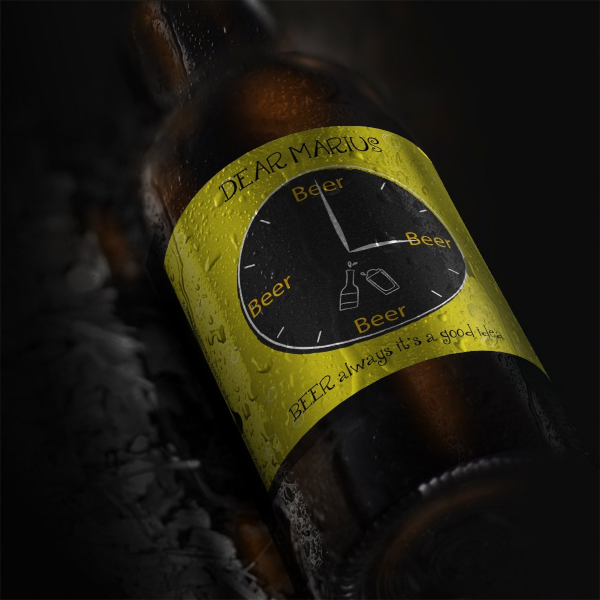 Pivo s vlastním textem – Pivo je vždycky dobrý nápad