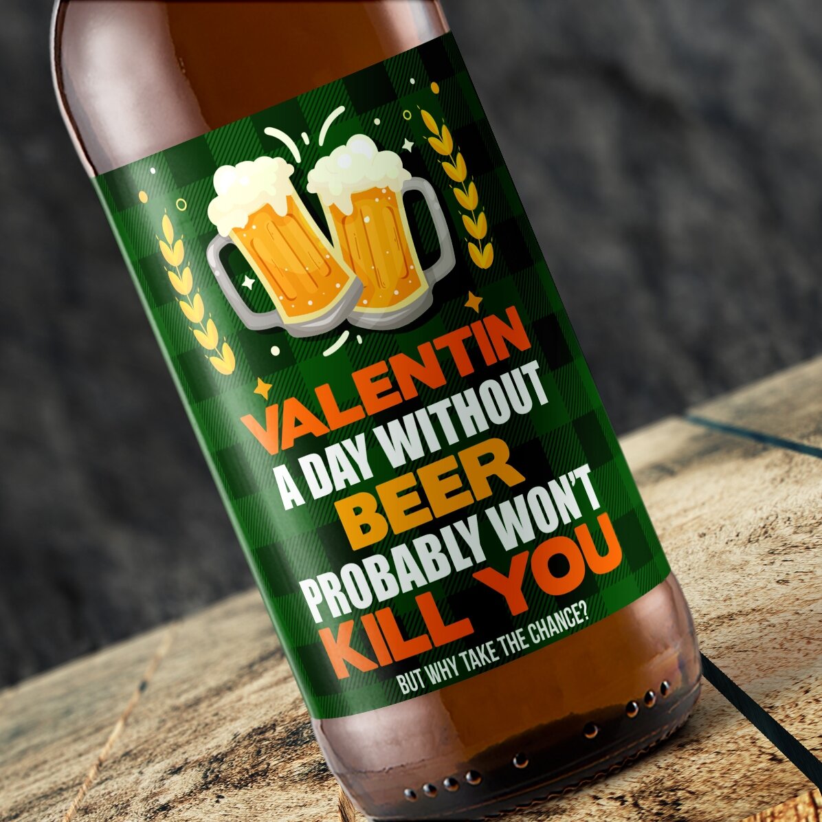 Pivo s vlastním textem – Beer won