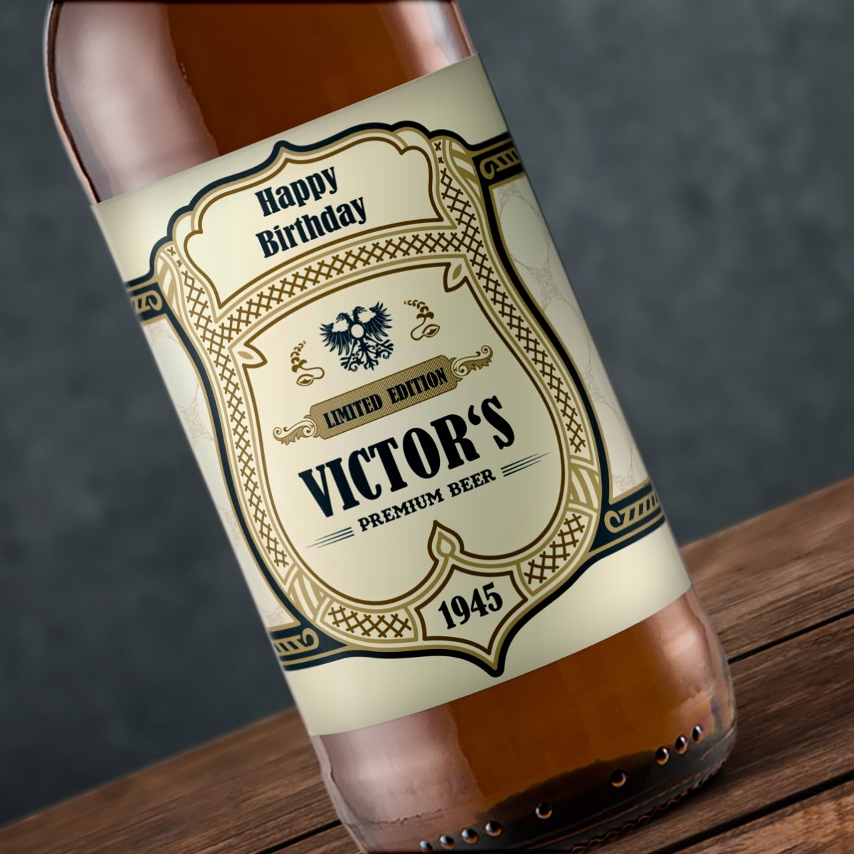 Pivo s vlastním textem – Blazon