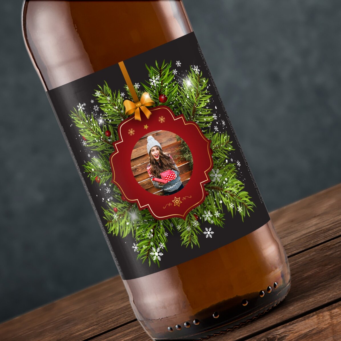 Pivo s vlastní fotografií – Vánoční přání