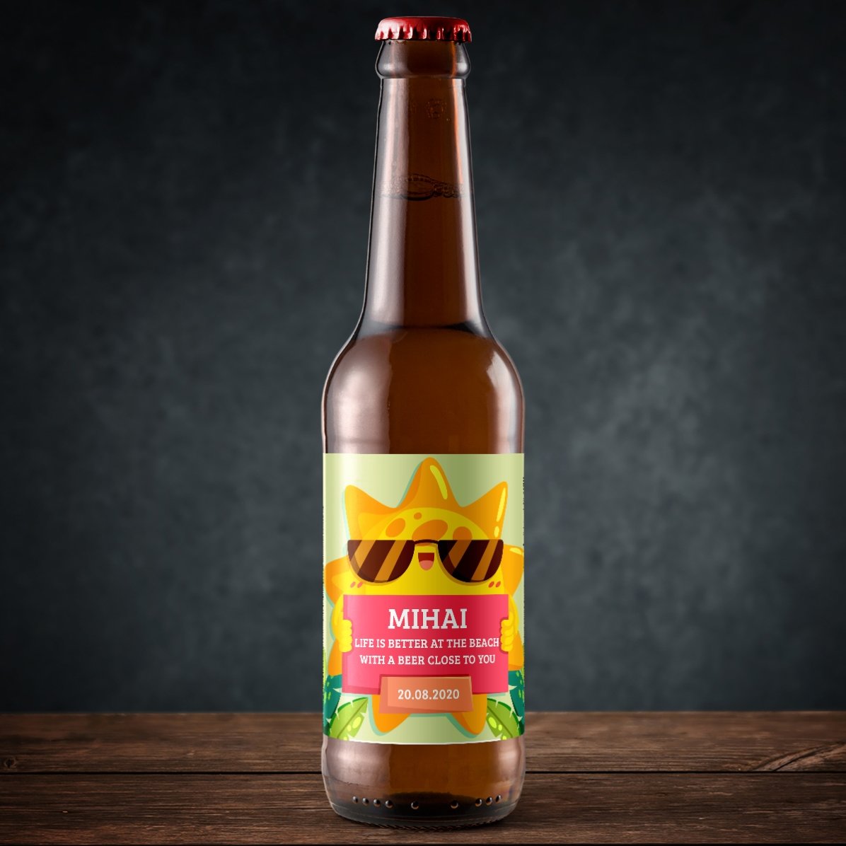 Pivo s vlastním textem – Friendly sun