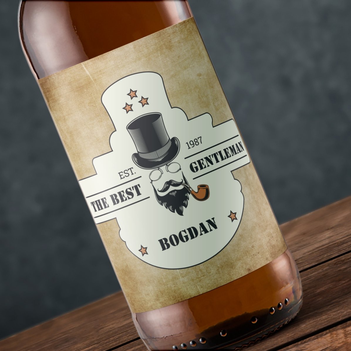 Pivo s vlastním textem – Gentleman