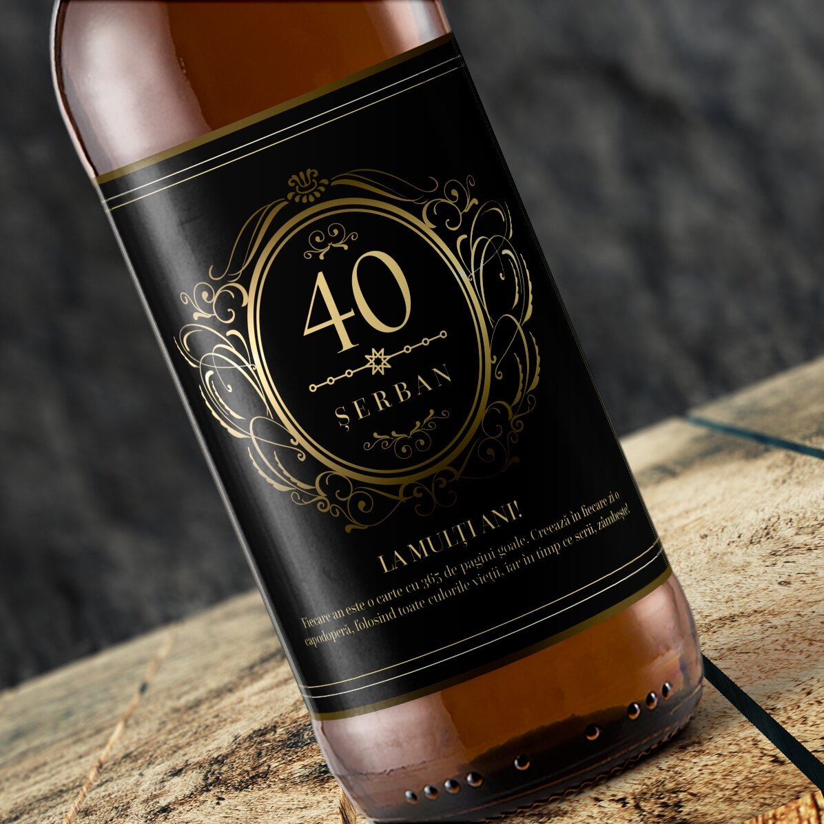 Pivo s vlastním textem – Happy 40