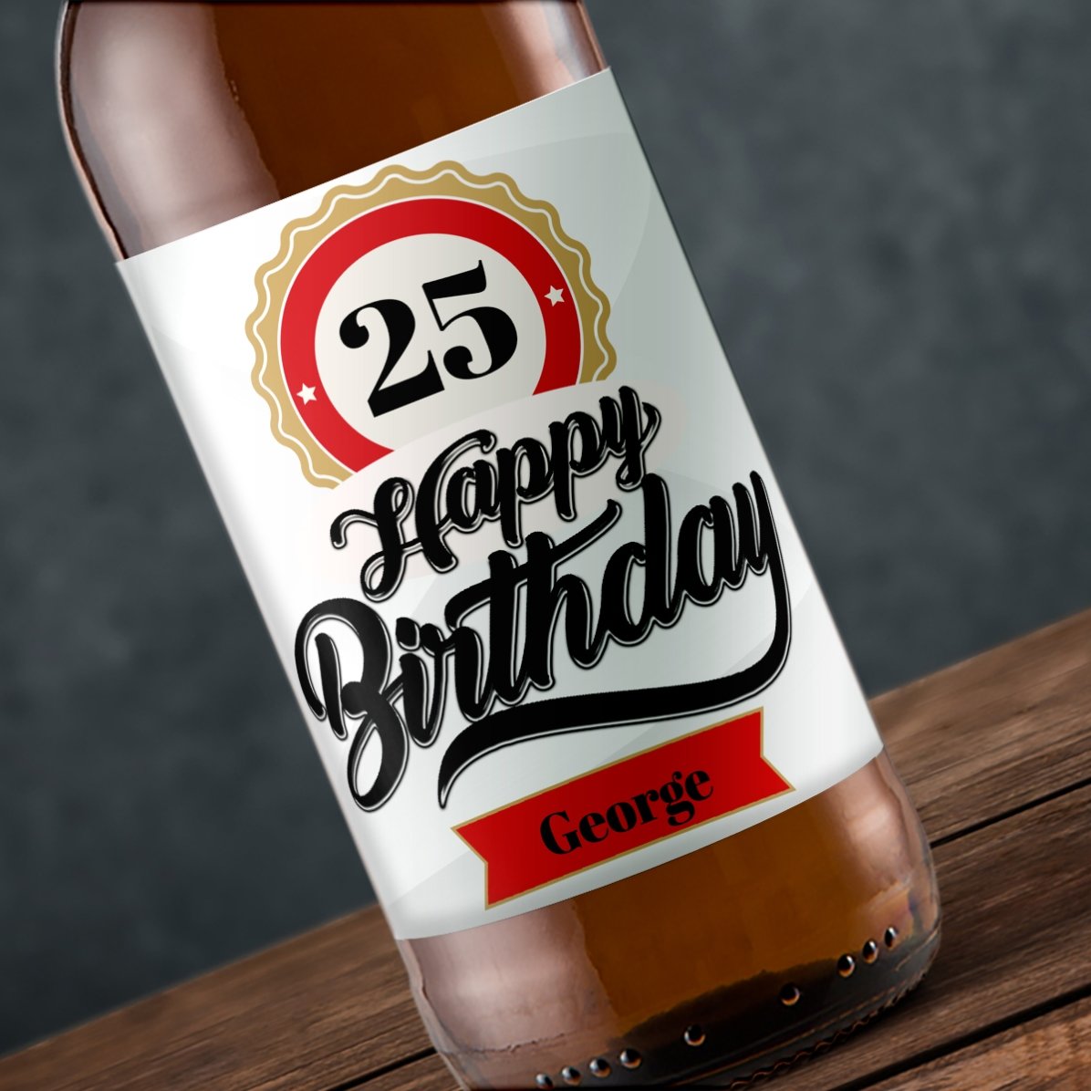Pivo s vlastním nápisem – Happy birthday!