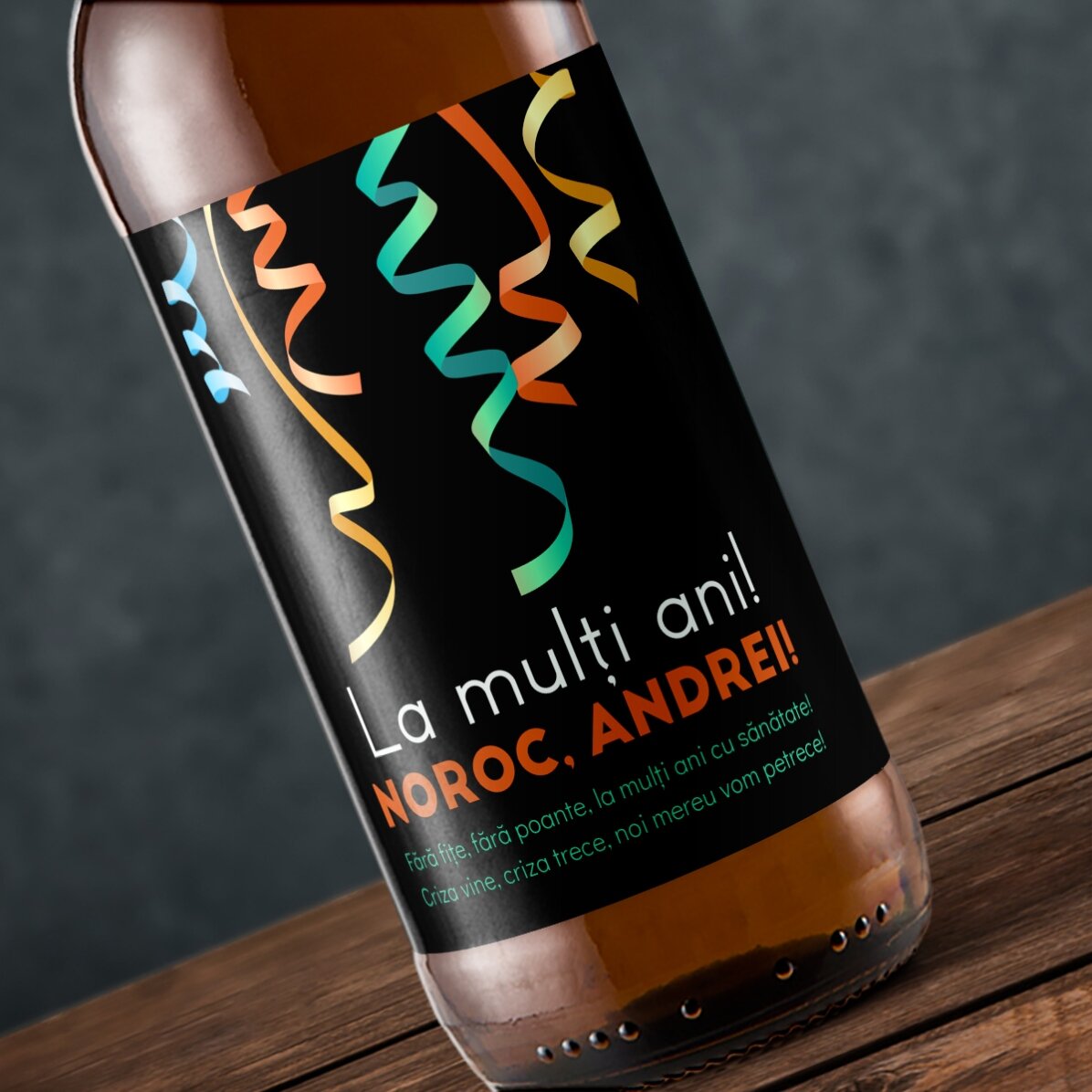 Pivo s vlastním nápisem – Na zdraví