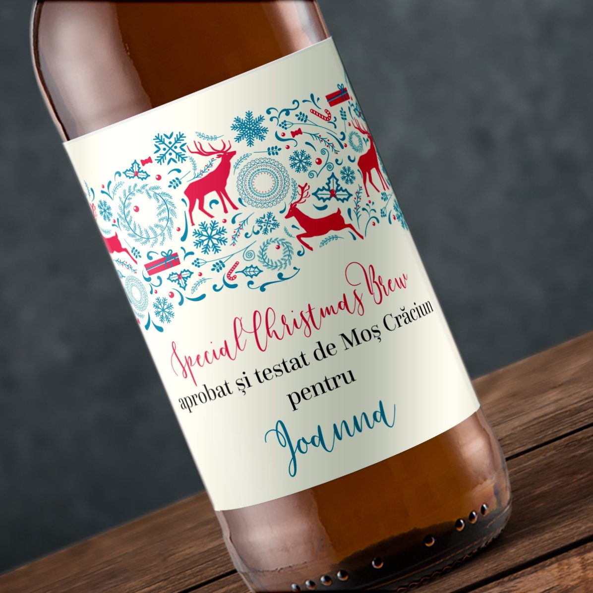 Pivo s vlastním textem – Reindeer