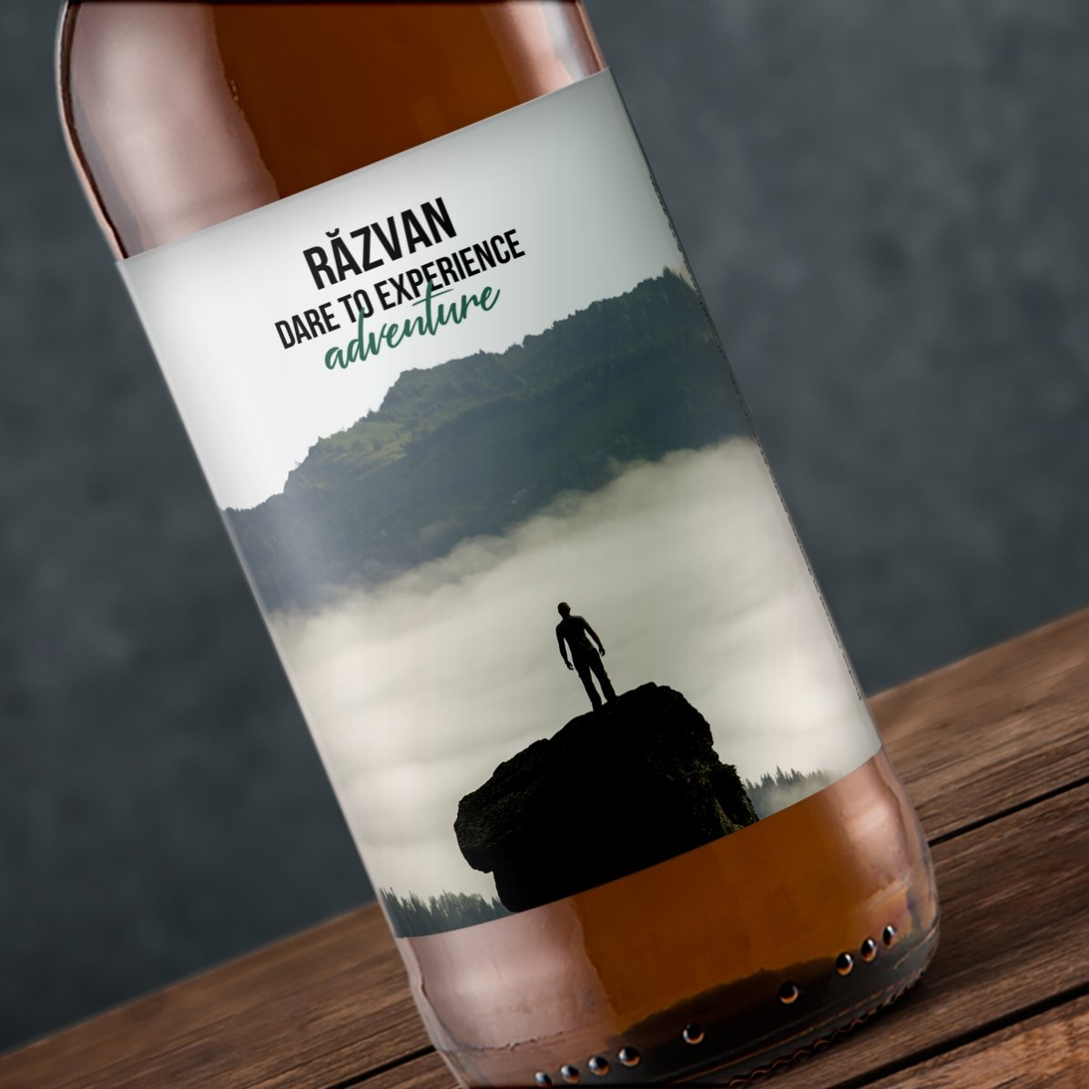 Pivo s vlastním textem a fotografií – Dare to...