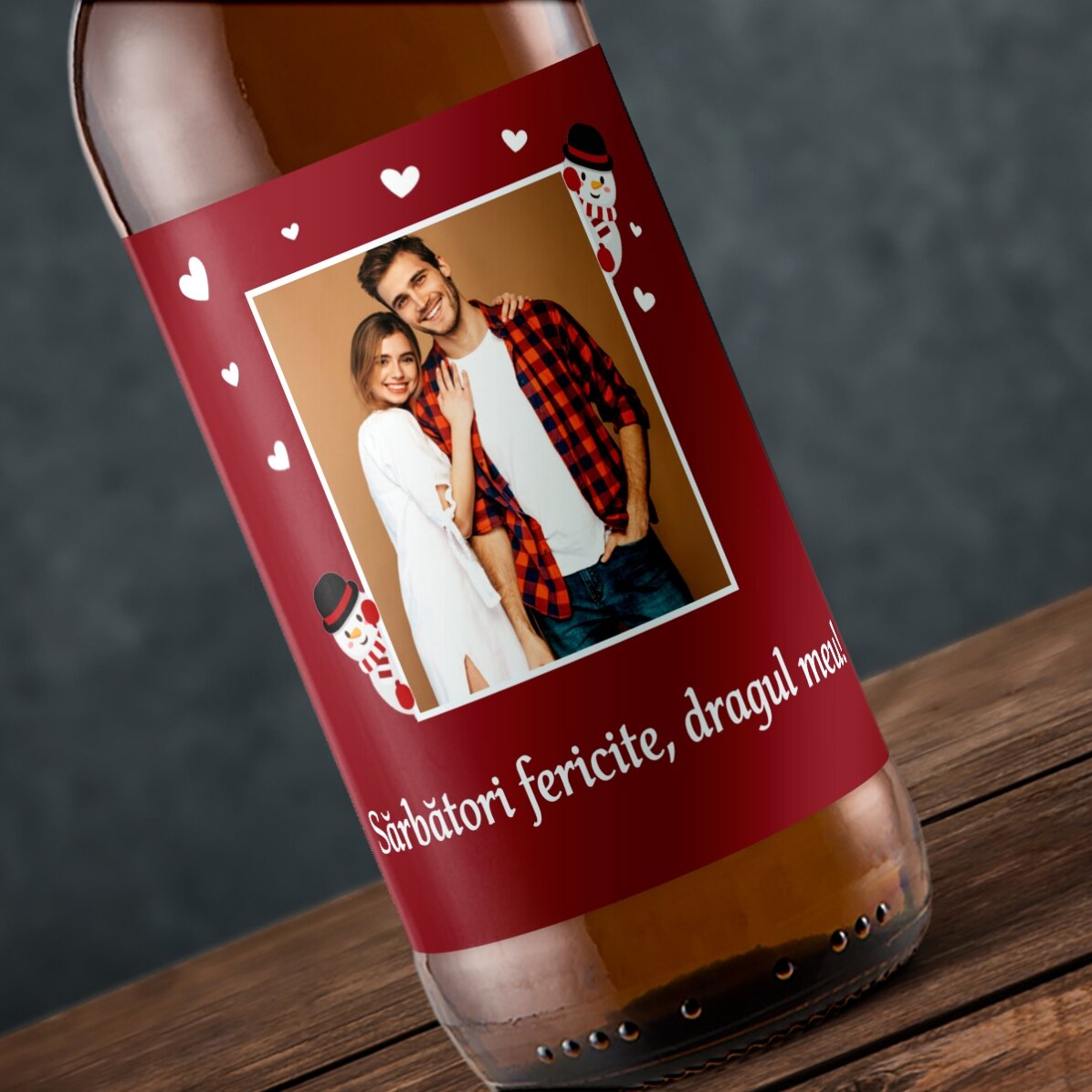 Pivo s vlastní fotografií a textem – Vánoce