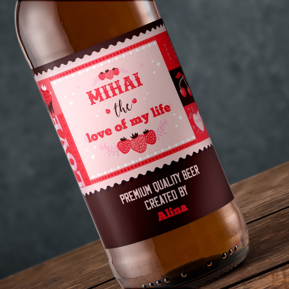 Pivo s vlastním textem – Valentýn