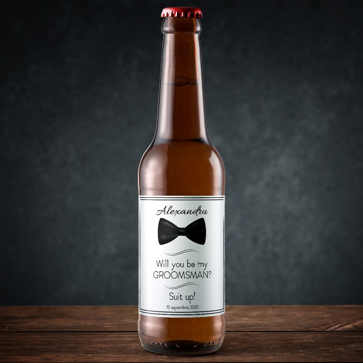 Pivo s vlastním textem – Will you be my groomsman?
