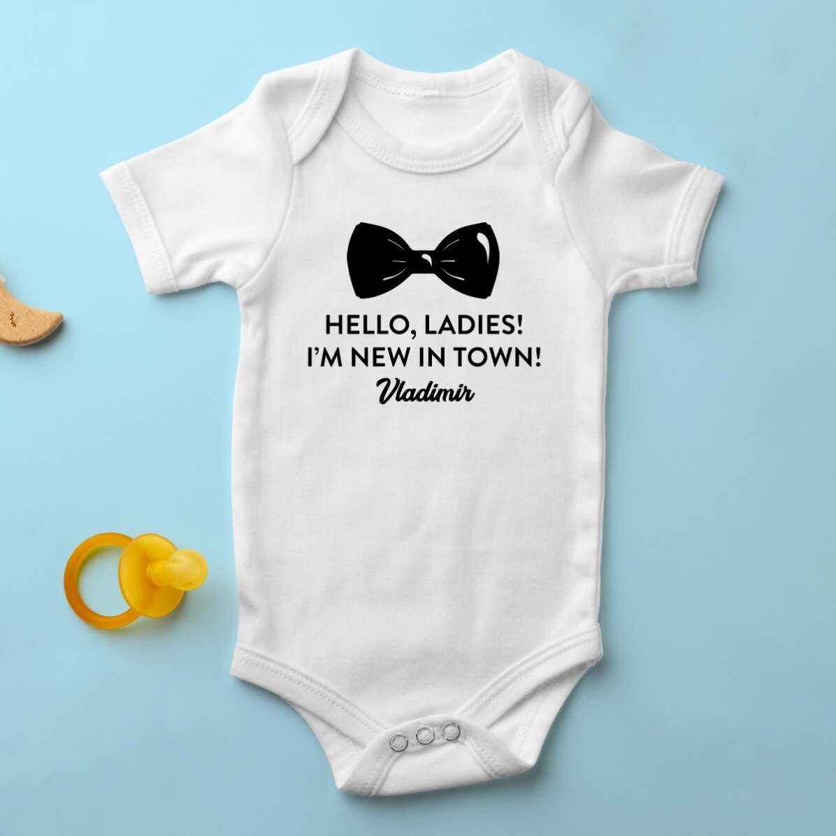 Dětské body s vlastním nápisem – Papion