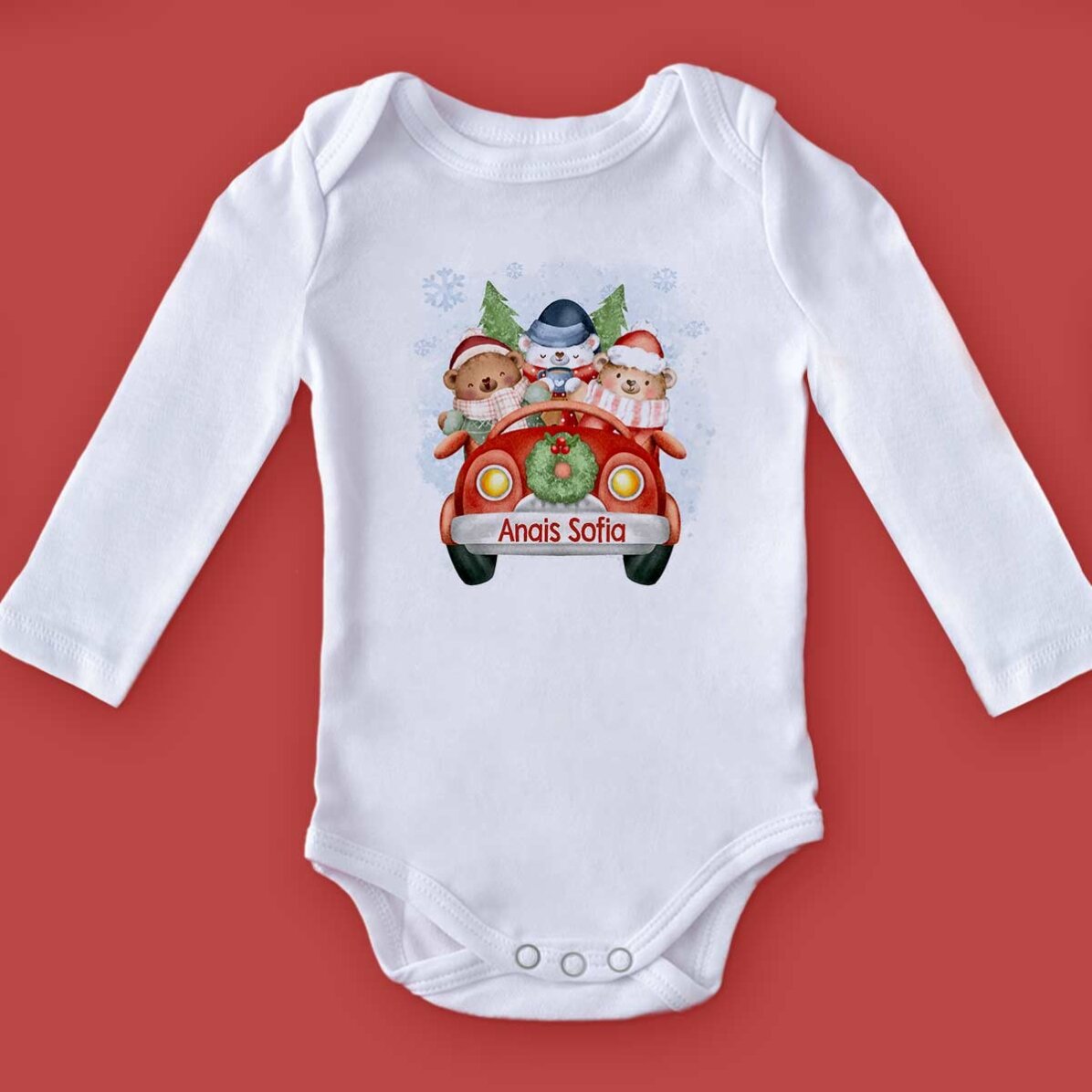 Dětské body s vlastním textem – Christmas