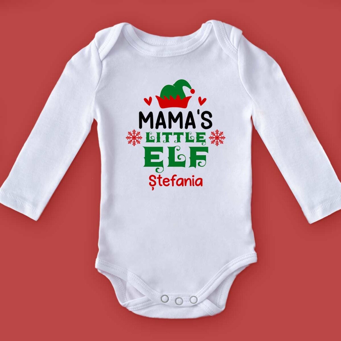 Dětské body s vlastním textem – Little elf