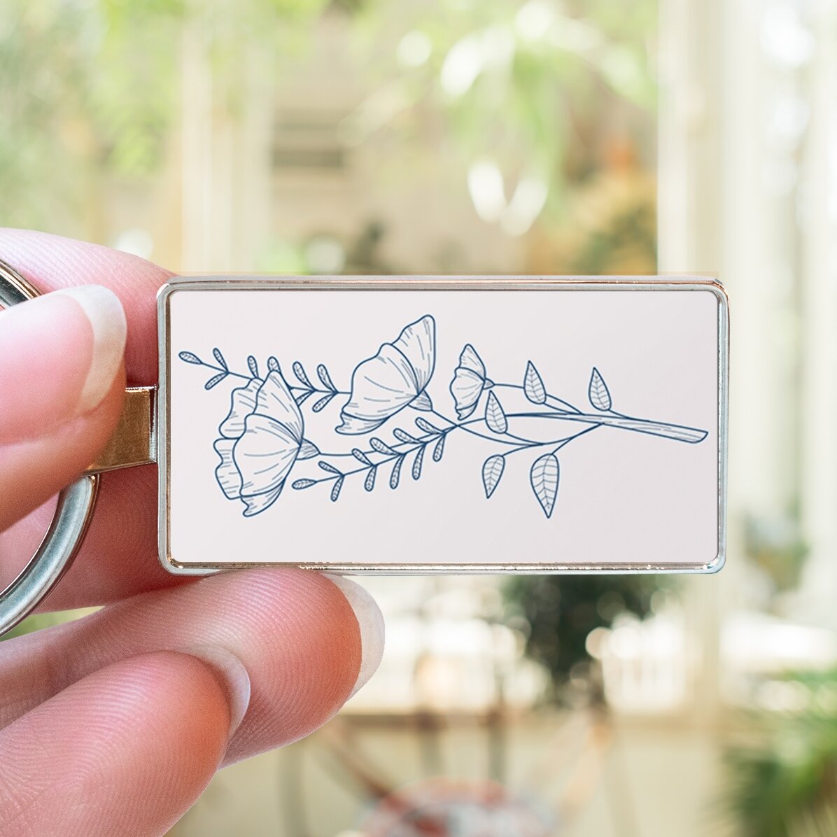 Personalised keyring with name