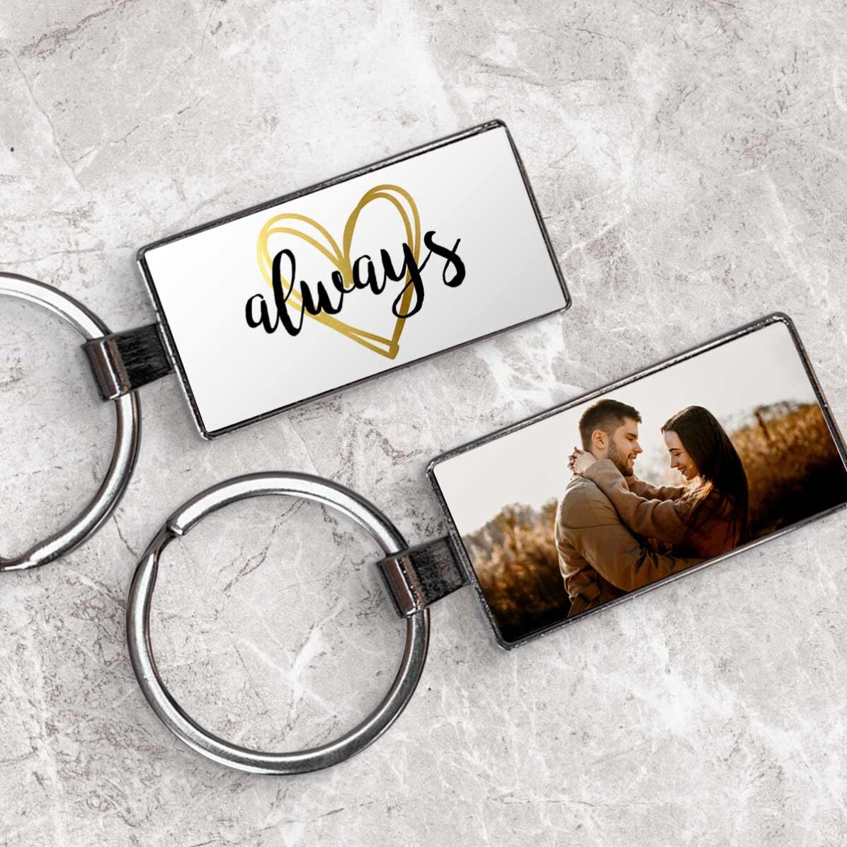 Personalizovaný přívěsek na klíče s fotografií – Always