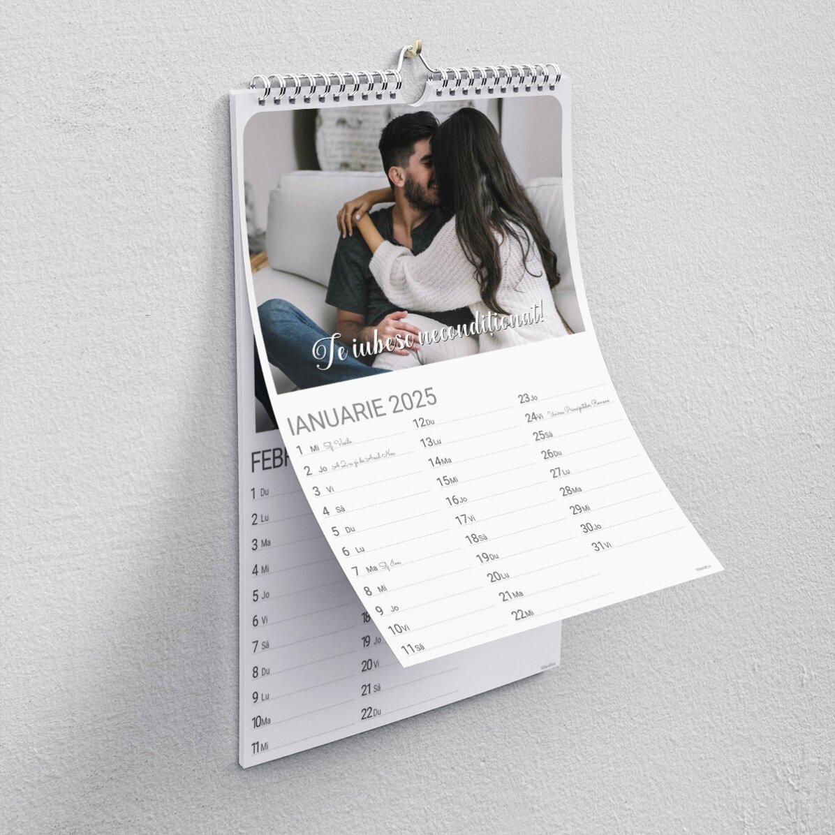 Personalised calendar with photos and message - Special moments