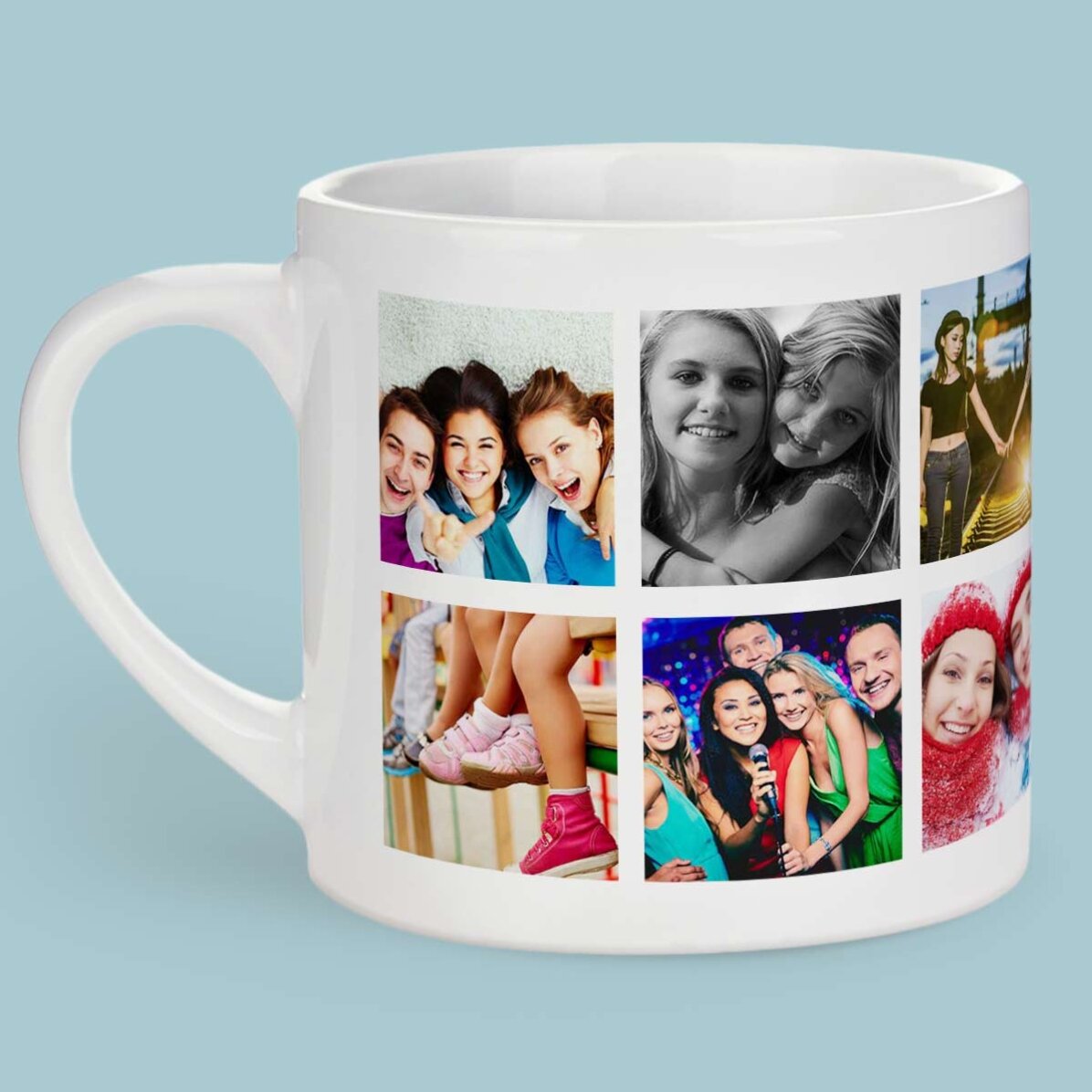 Personalizovaný hrnek na espresso s 12 fotografiemi