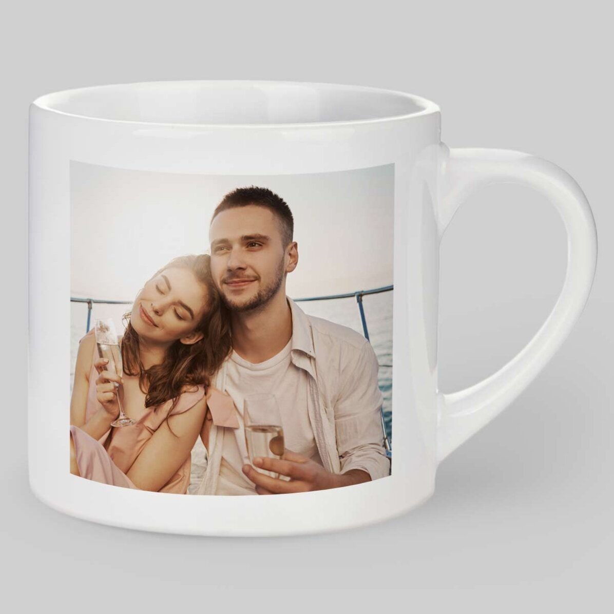 Personalizovaný hrnek na espresso se dvěma fotografiemi