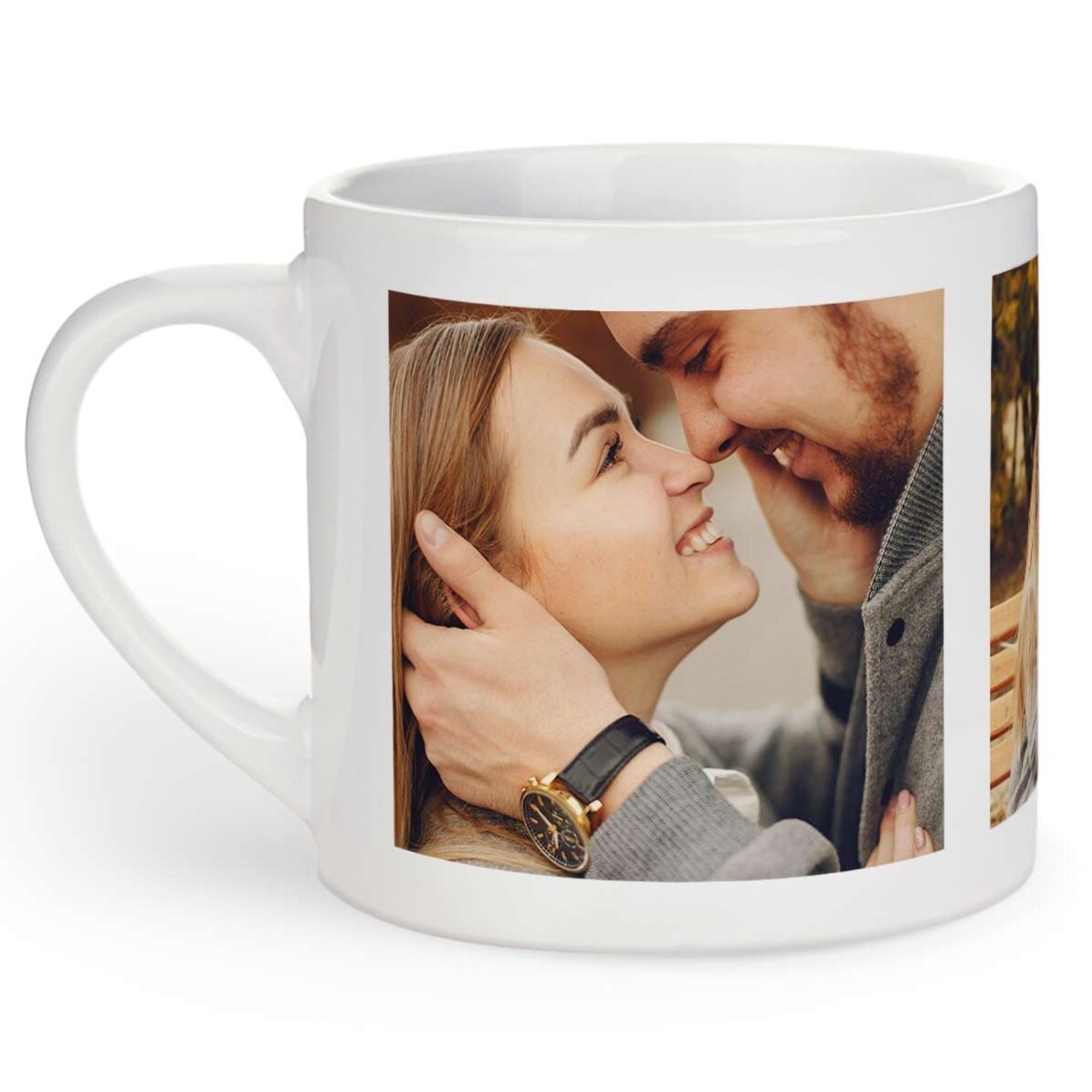 Personalizovaná šálka na espresso se 3 fotografiemi