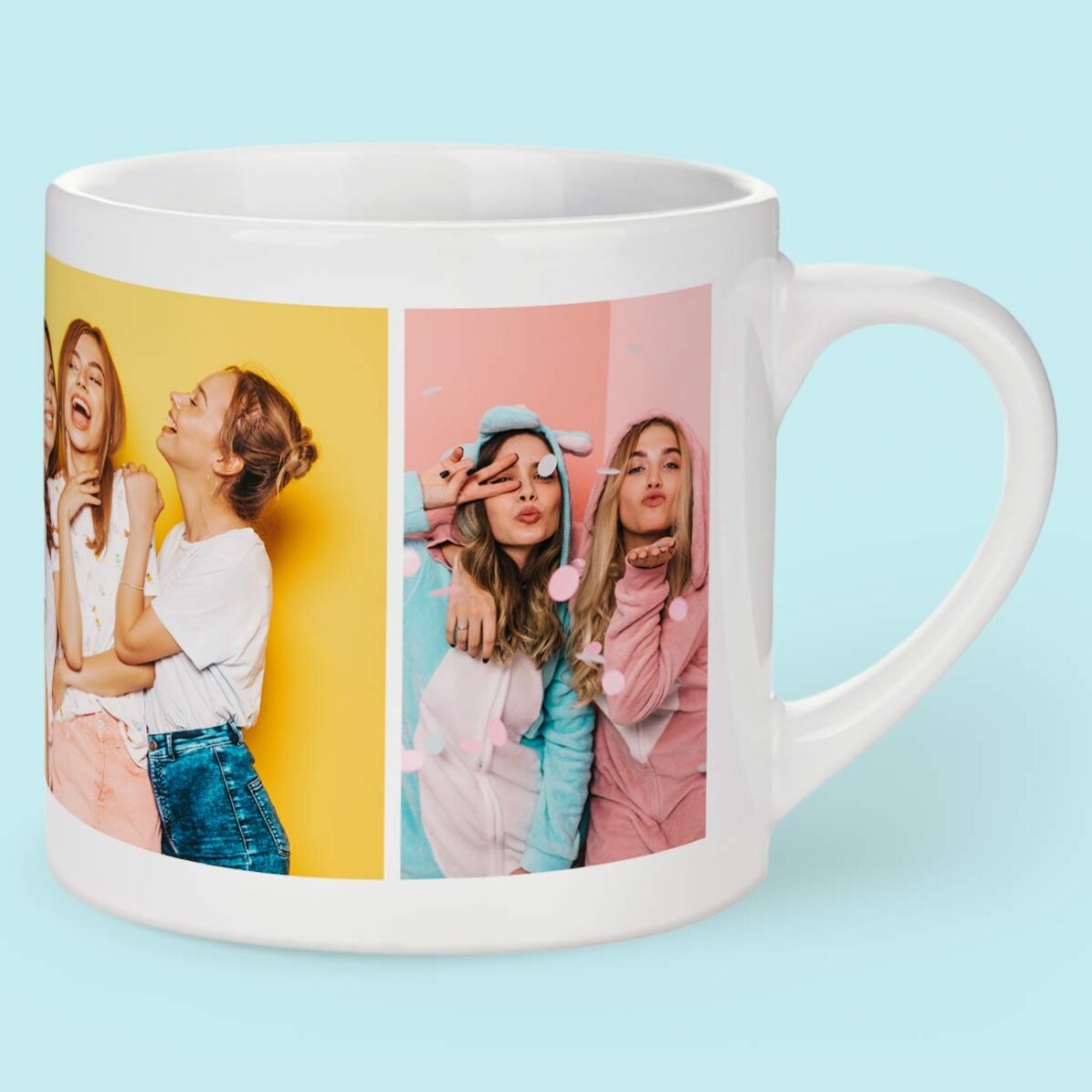 Personalizovaný šálek na espresso s 5 fotografiemi a textem – Nejkrásnější vzpomínky