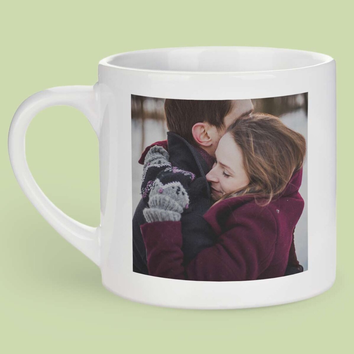 Personalizovaná šálka na espresso s fotografií a textem
