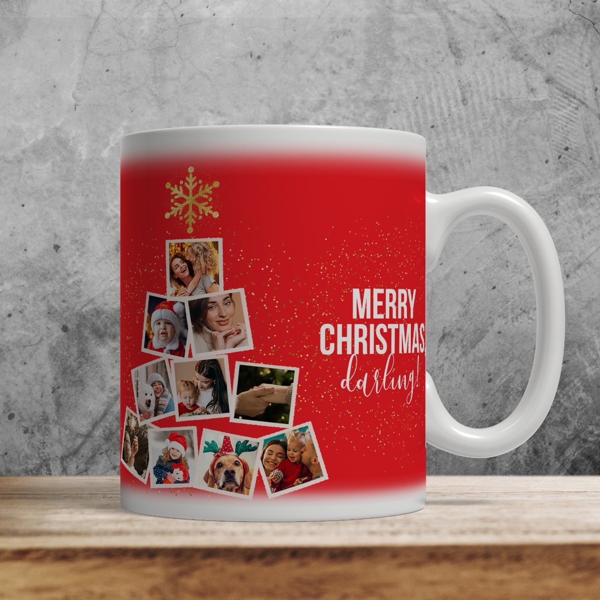 Personalizovaný hrnek s 10 fotografiemi a textem – Christmas Memories
