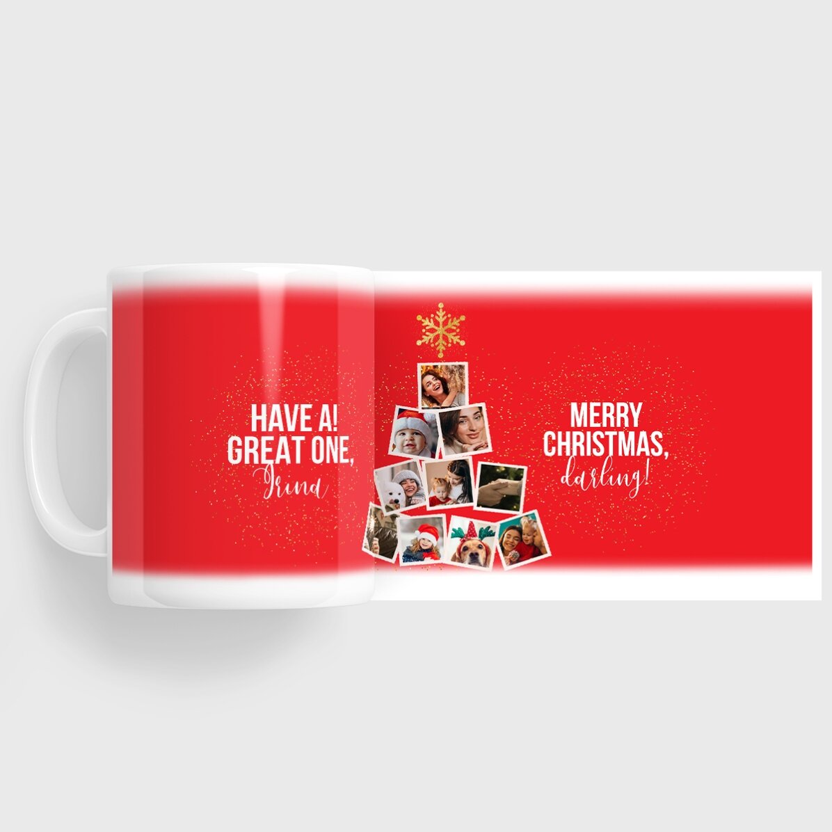 Personalizovaný hrnek s 10 fotografiemi a textem – Christmas Memories