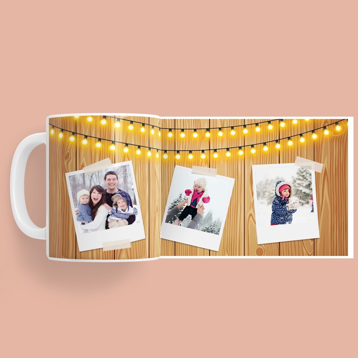 Personalizovaný hrnek se 3 vánočními fotkami