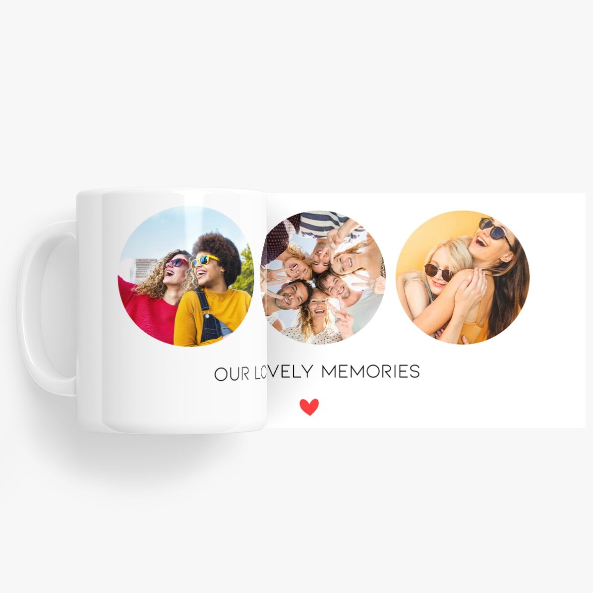 Personalizovaný hrnek se 3 fotografiemi a textem – Nezapomenutelné vzpomínky