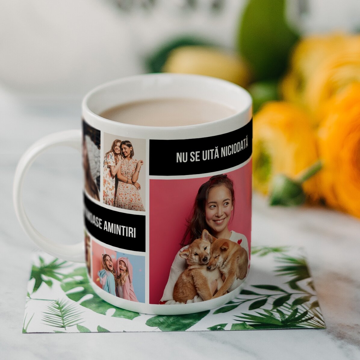 Personalizovaný hrnek s 8 fotografiemi a textem – Nejkrásnější vzpomínky