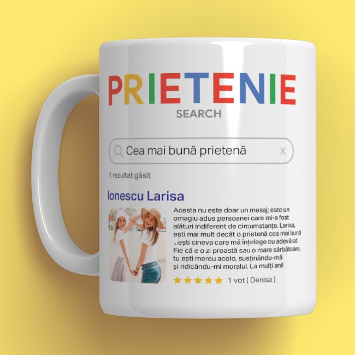 Personalizovaný hrnek s 9 fotografiemi a textem – Vyhledávání