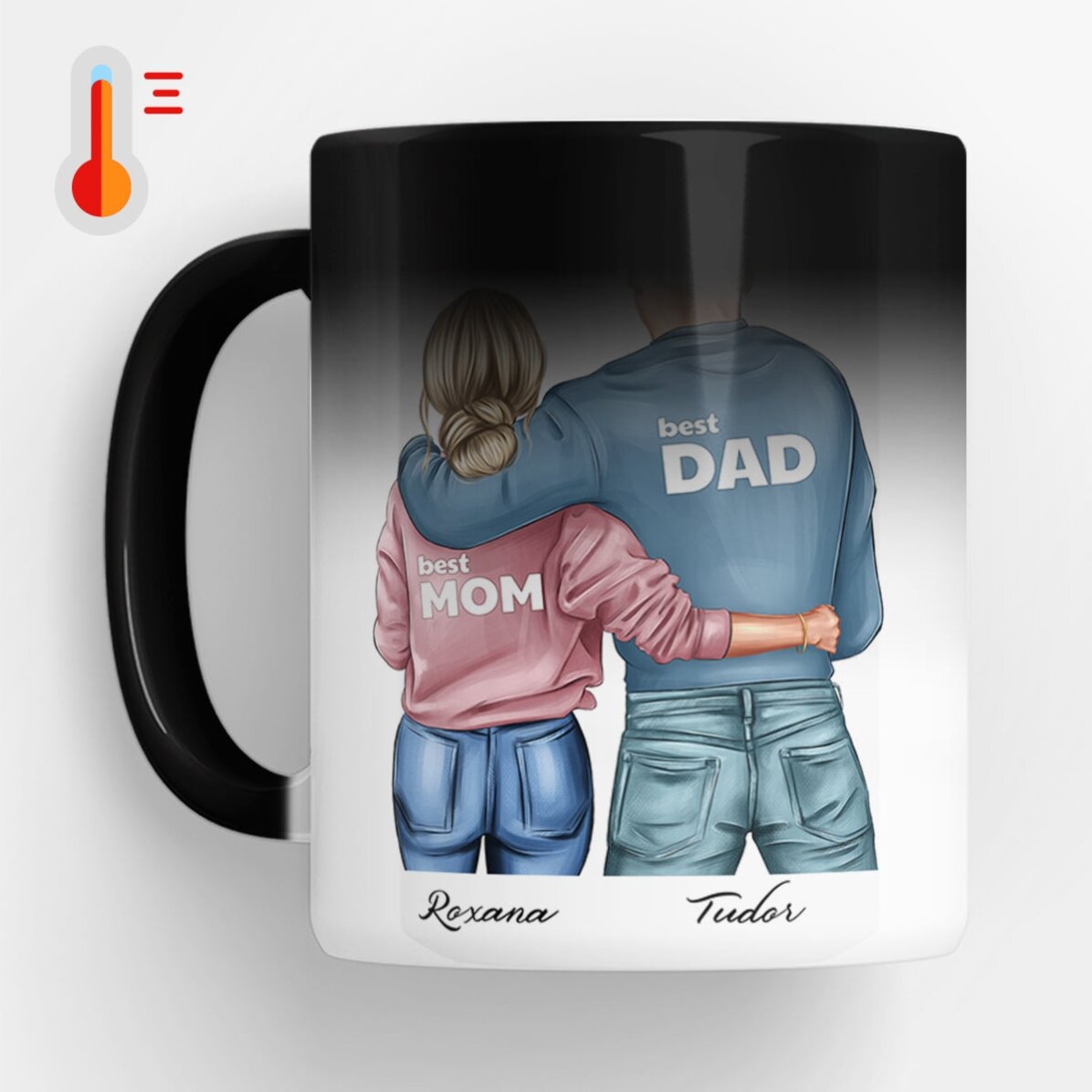 Hrnek s vlastním jménem – Mom & Dad