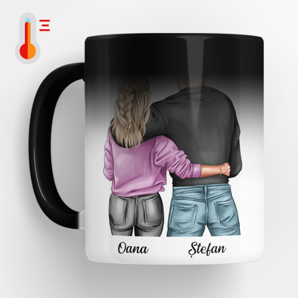 Personalised mug with name and message - Couple