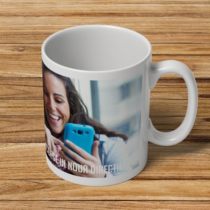 Personalizovaný hrnek s fotografií na šířku a textem