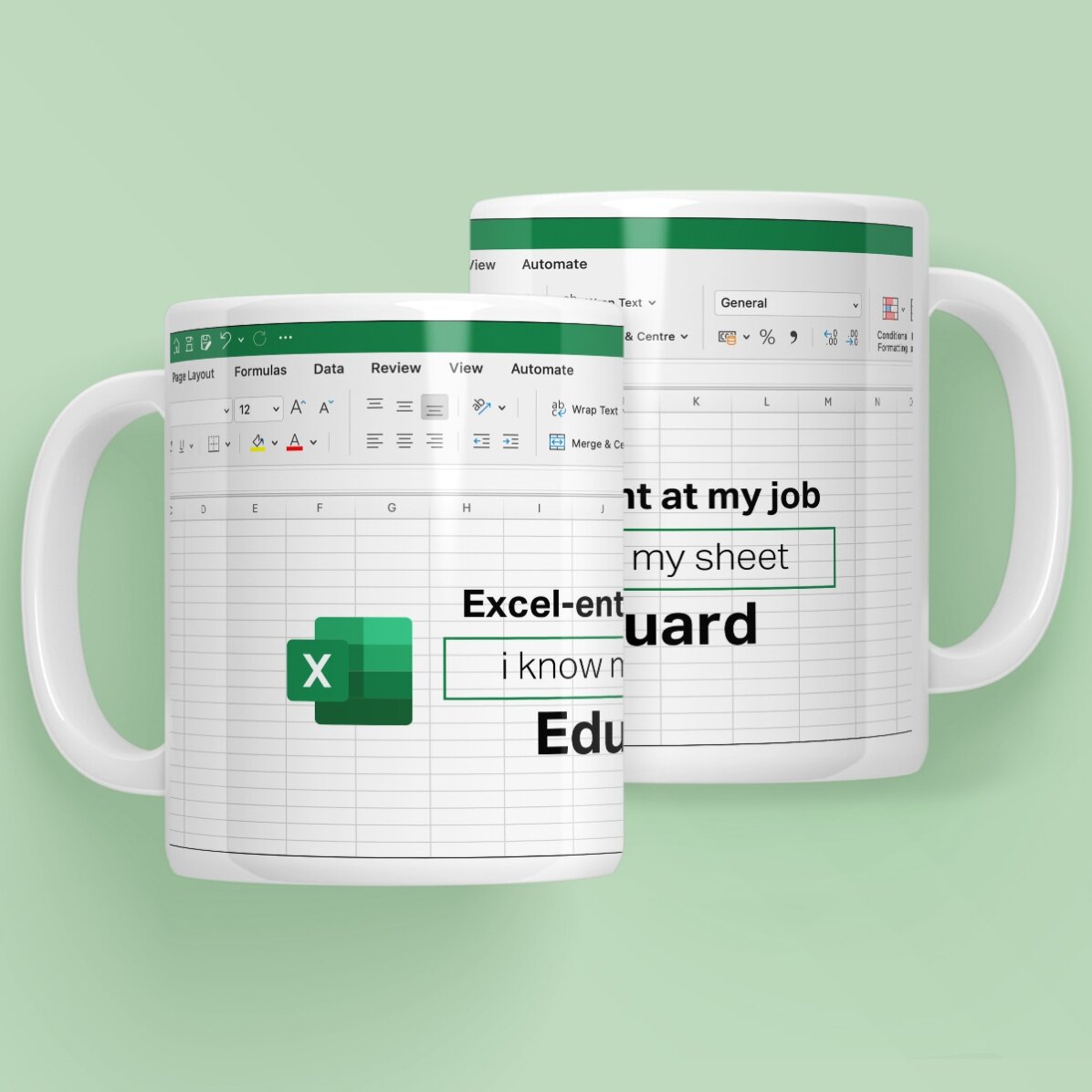 Personalizovaný hrnek s textem – Excel