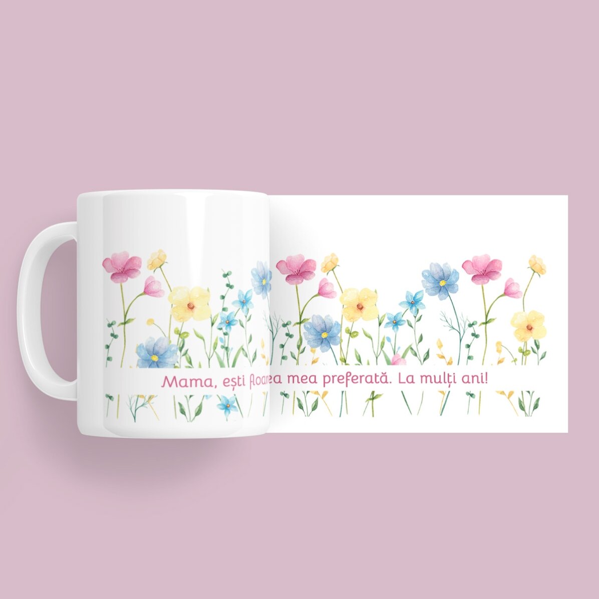 Personalizovaný hrnek s nápisem – Flowers