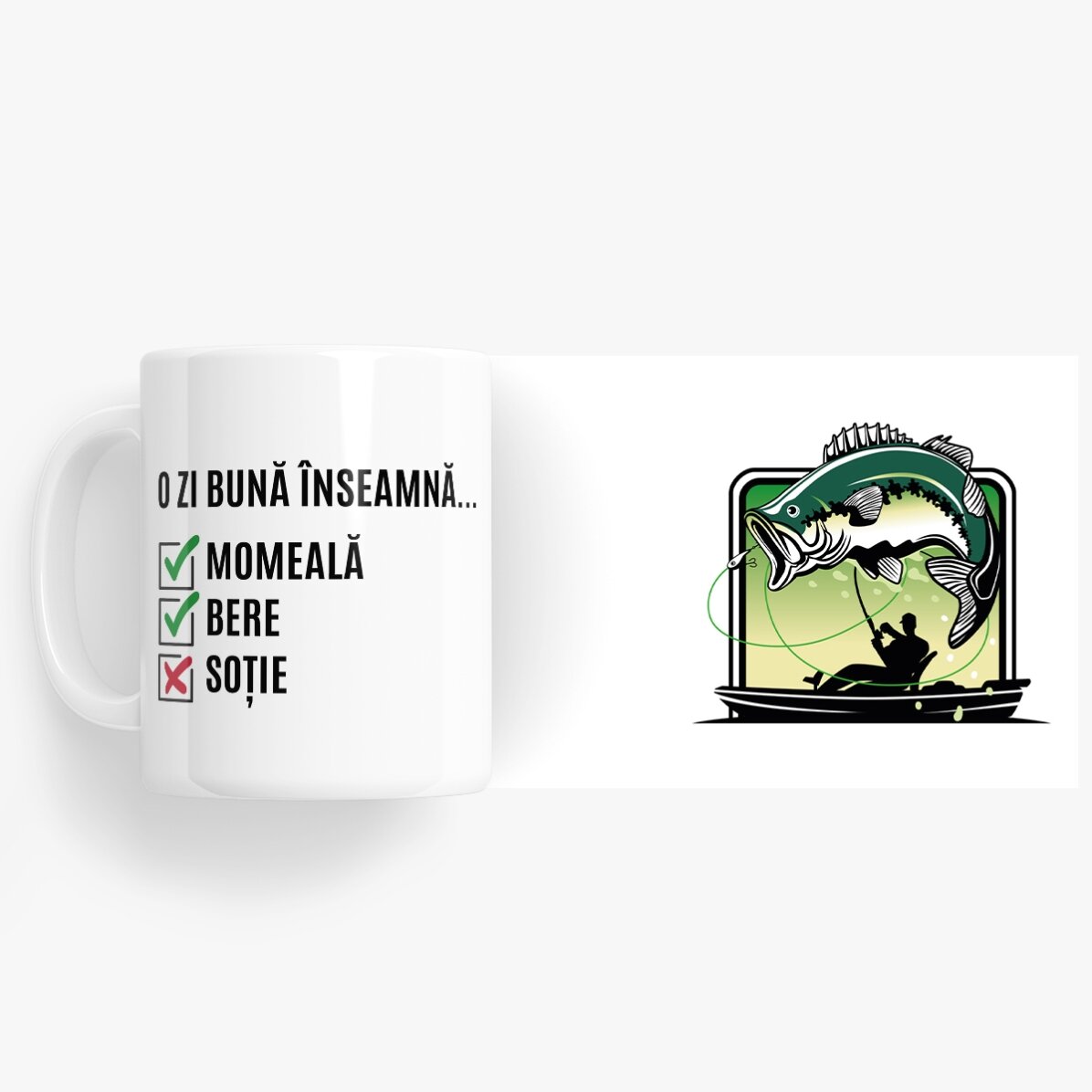 Personalizovaný hrnek s nápisem – Den rybáře