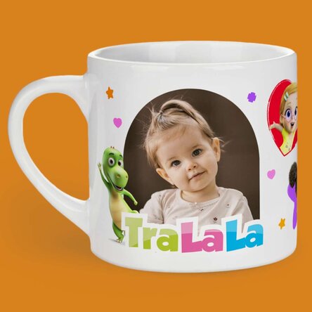 Personalizovaný hrnek pro děti s fotkou a jménem – TraLaLa