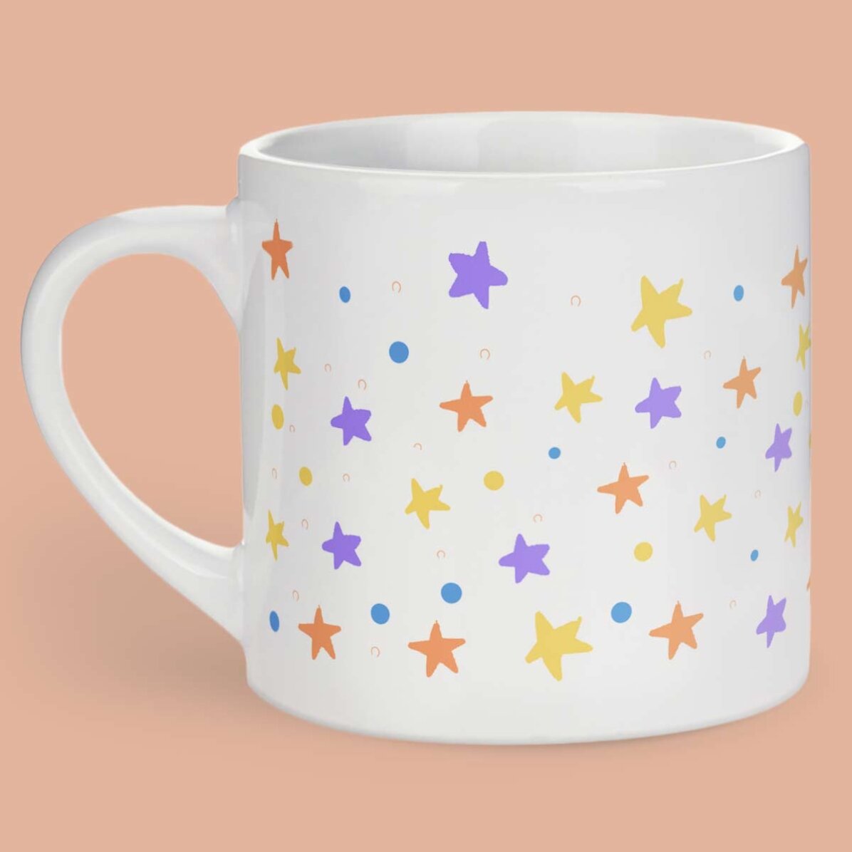 Personalizovaný dětský hrnek s nápisem – Rainbow