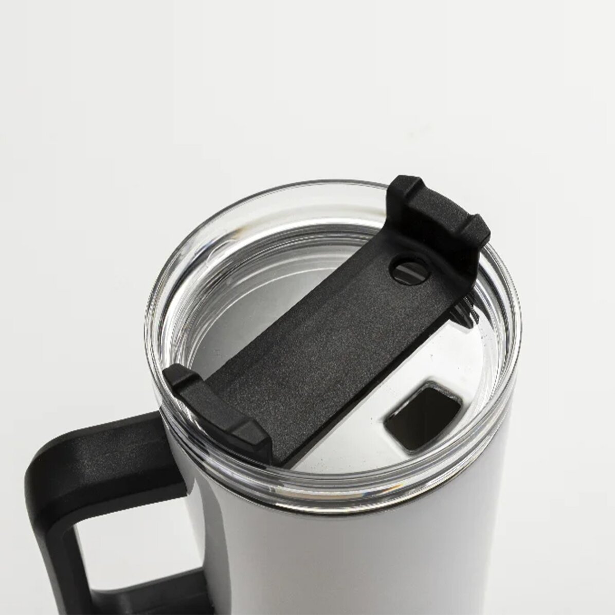 Thermos mug with handle and straw, personalised with name - Basketball