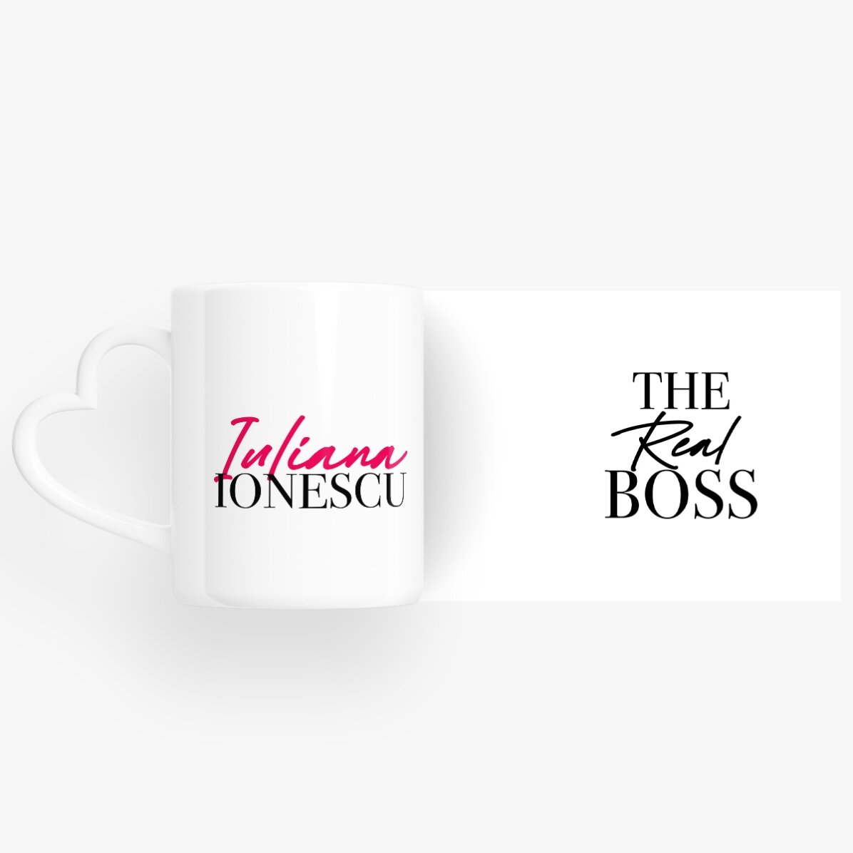 Personalizované hrnky pro páry s nápisem – The Boss & The Real Boss