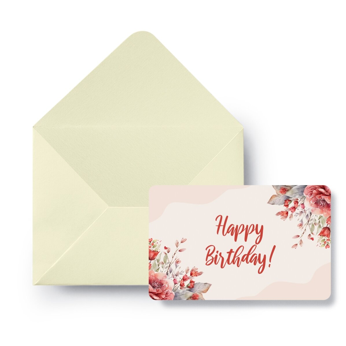 Personalizovaná hliníková kartička s potiskem na obou stranách a vzkazem – Happy Birthday!