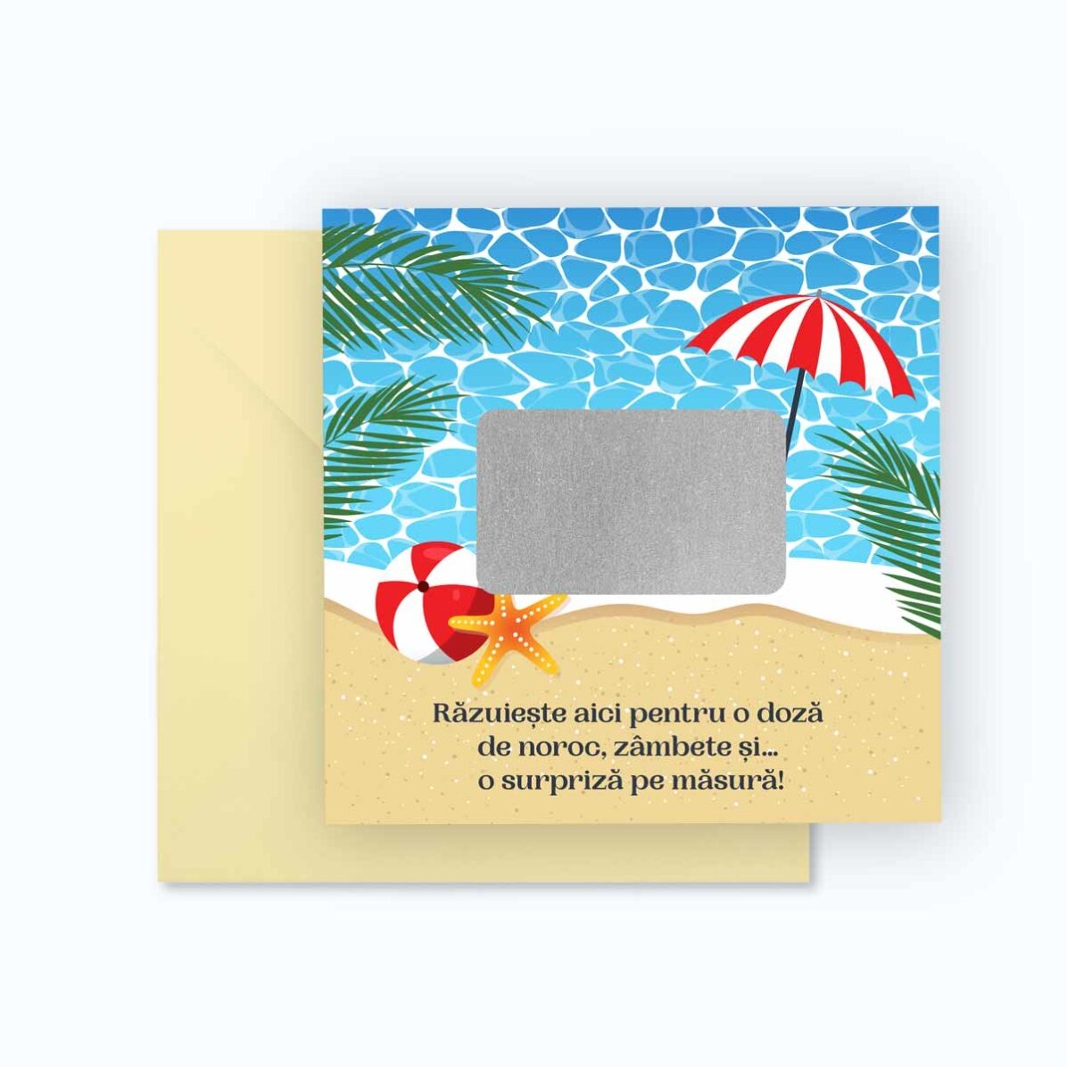 Personalised scratch card with message - Holiday
