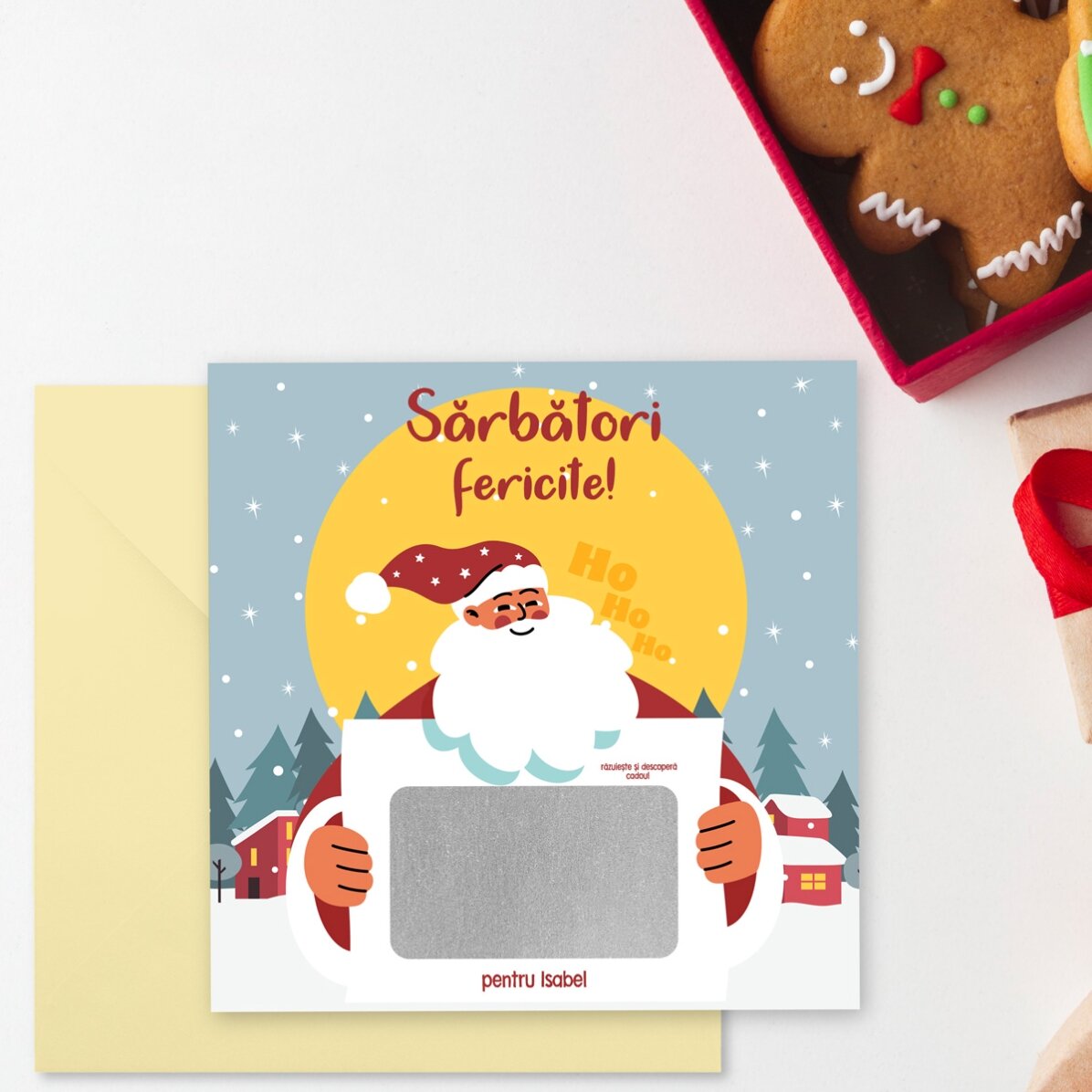 Personalizovaná stírací karta s vzkazem – Zpráva od Santa Clause