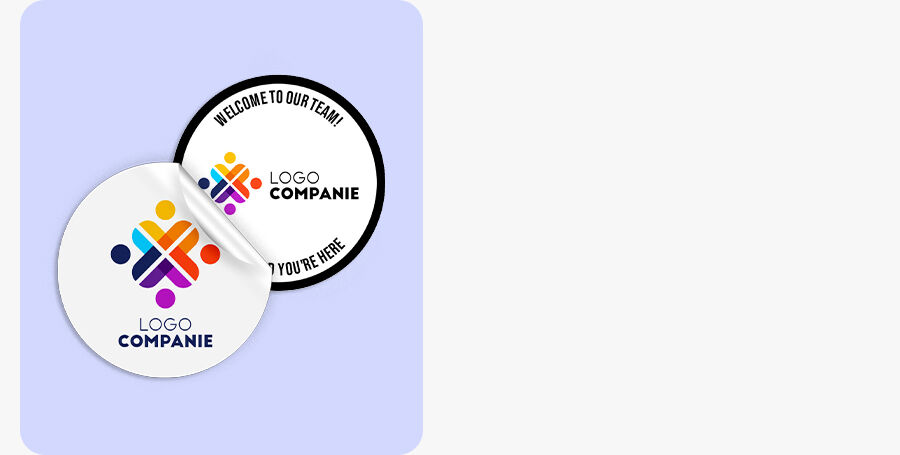 Nálepky, samolepicí štítky a další firemní doplňky