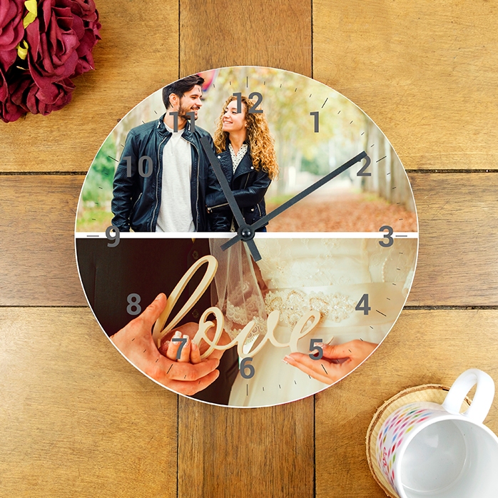 Personalizované hodinky se 2 fotografiemi a číslicemi