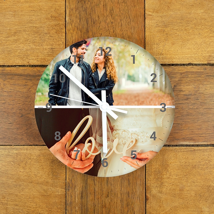 Personalizované hodinky se 2 fotografiemi a číslicemi